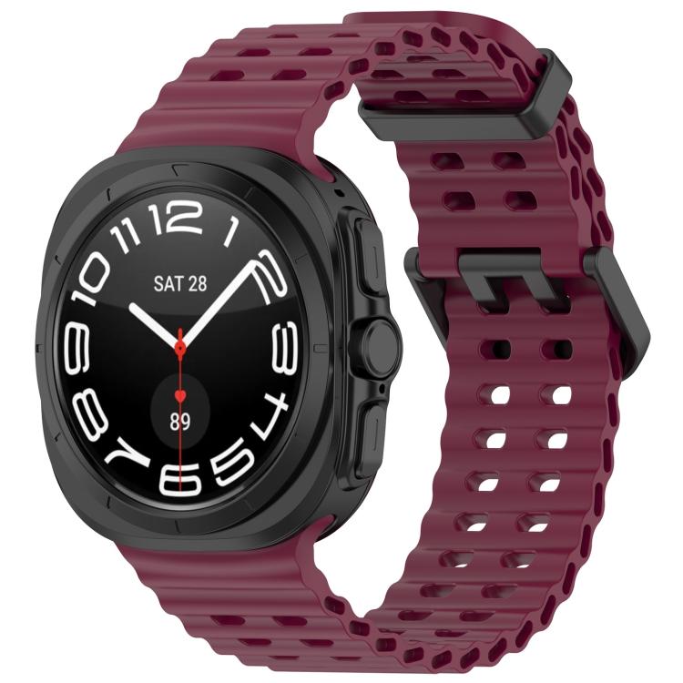 xDfind Ocean Hole Dual Buckle Silicone Watch Band