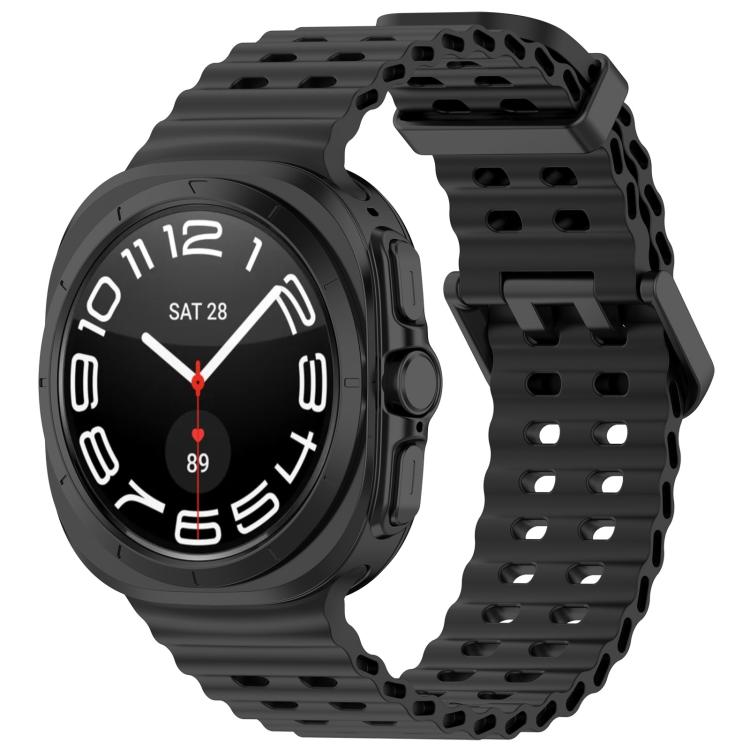 xDfind Ocean Hole Dual Buckle Silicone Watch Band