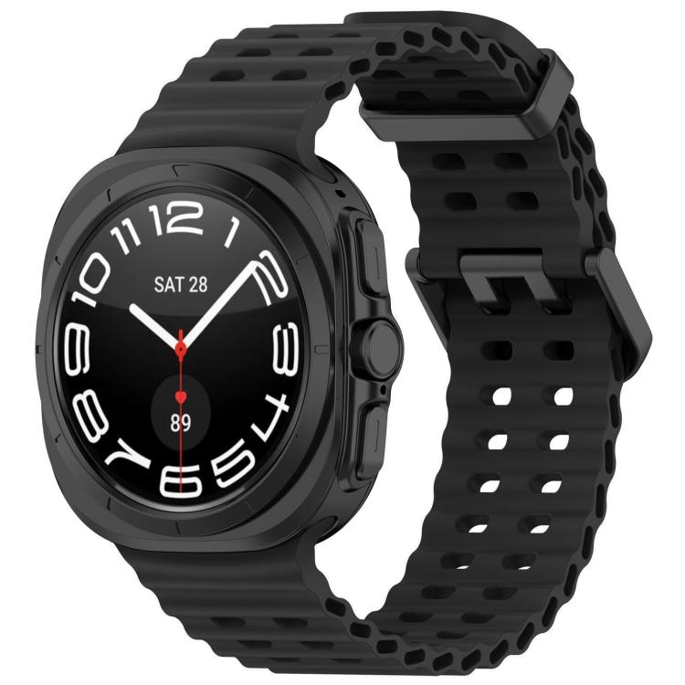 xDfind Ocean Hole Dual Buckle Silicone Watch Band