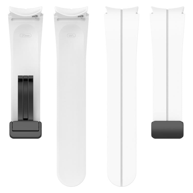 xDfind Fold Magnetic Black Buckle Silicone Watch Band