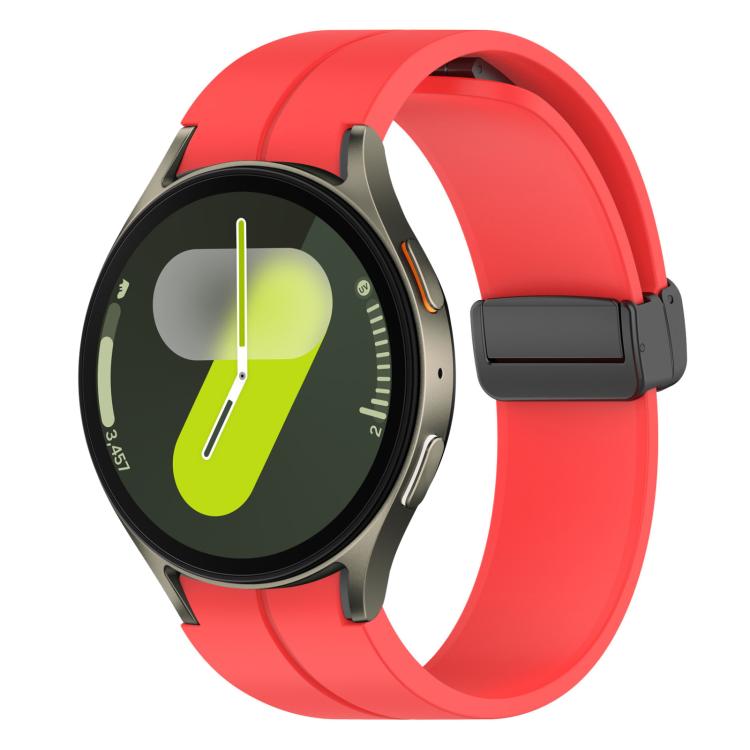 xDfind Fold Magnetic Black Buckle Silicone Watch Band