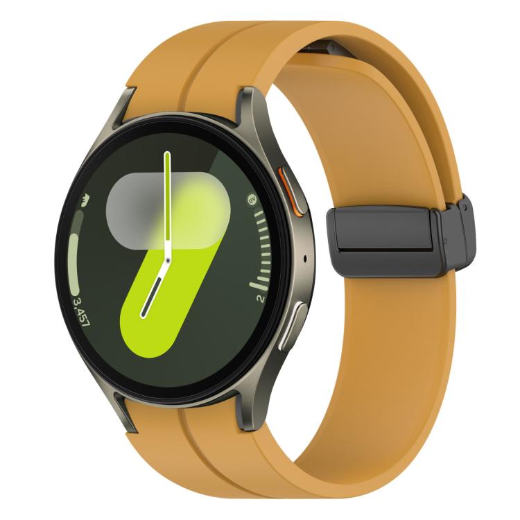 xDfind Fold Magnetic Black Buckle Silicone Watch Band