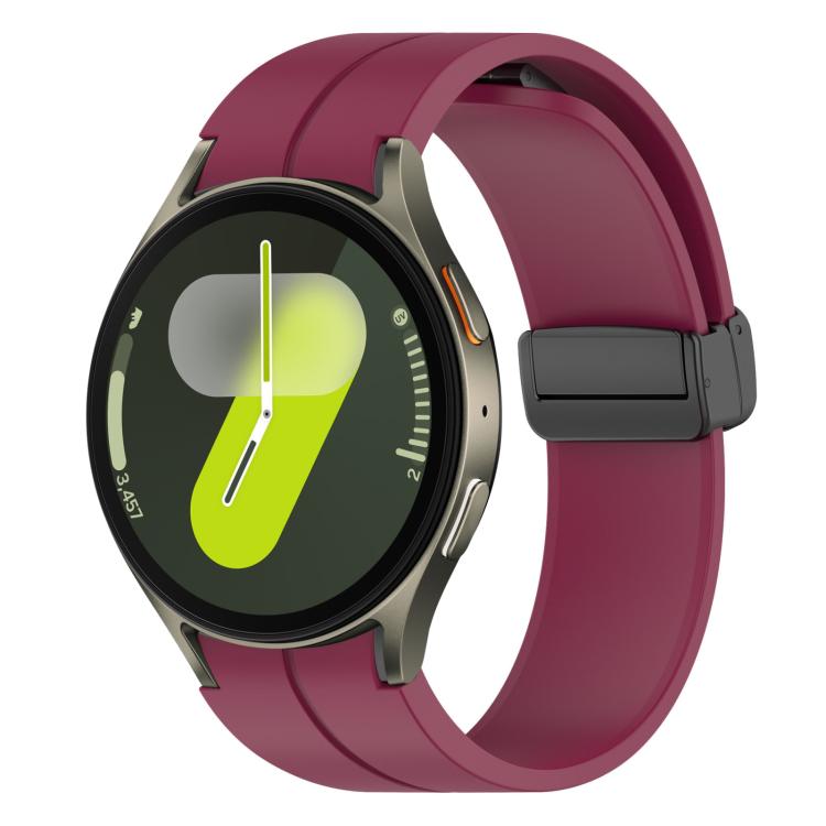 xDfind Fold Magnetic Black Buckle Silicone Watch Band