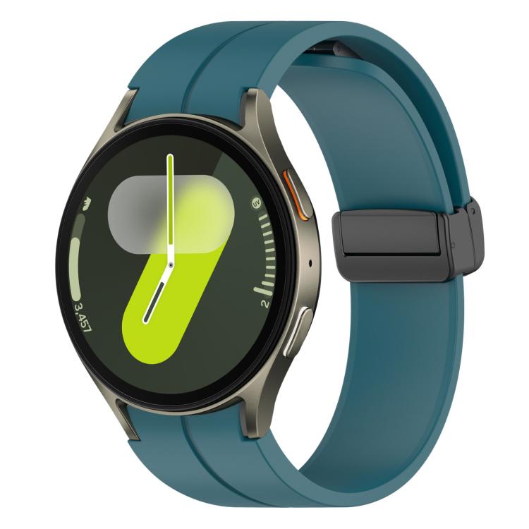 xDfind Fold Magnetic Black Buckle Silicone Watch Band