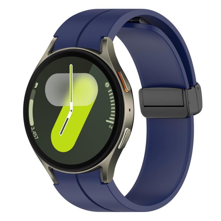 xDfind Fold Magnetic Black Buckle Silicone Watch Band