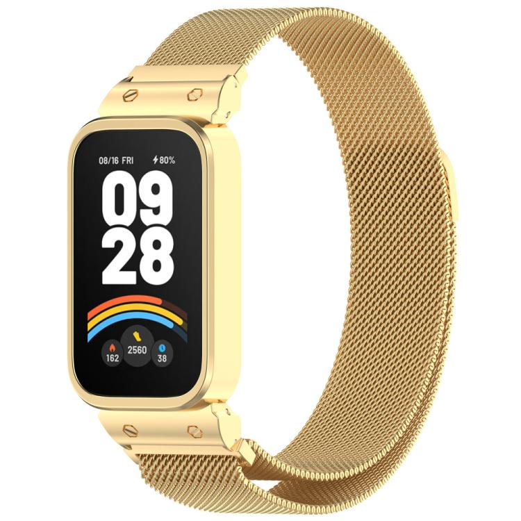 xDfind Watch Frame Integrated Milan Magnetic Metal Watch Band, For Redmi Band 3 / Xiaomi Smart Band 9 Active