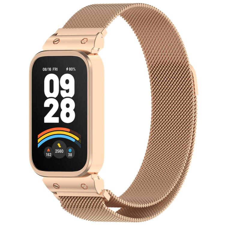 xDfind Watch Frame Integrated Milan Magnetic Metal Watch Band, For Redmi Band 3 / Xiaomi Smart Band 9 Active