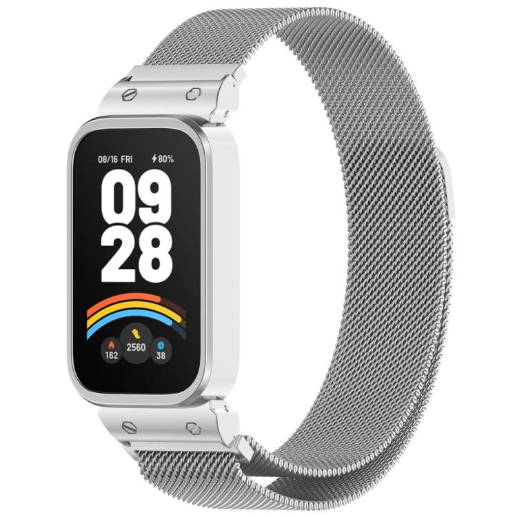 xDfind Watch Frame Integrated Milan Magnetic Metal Watch Band, For Redmi Band 3 / Xiaomi Smart Band 9 Active