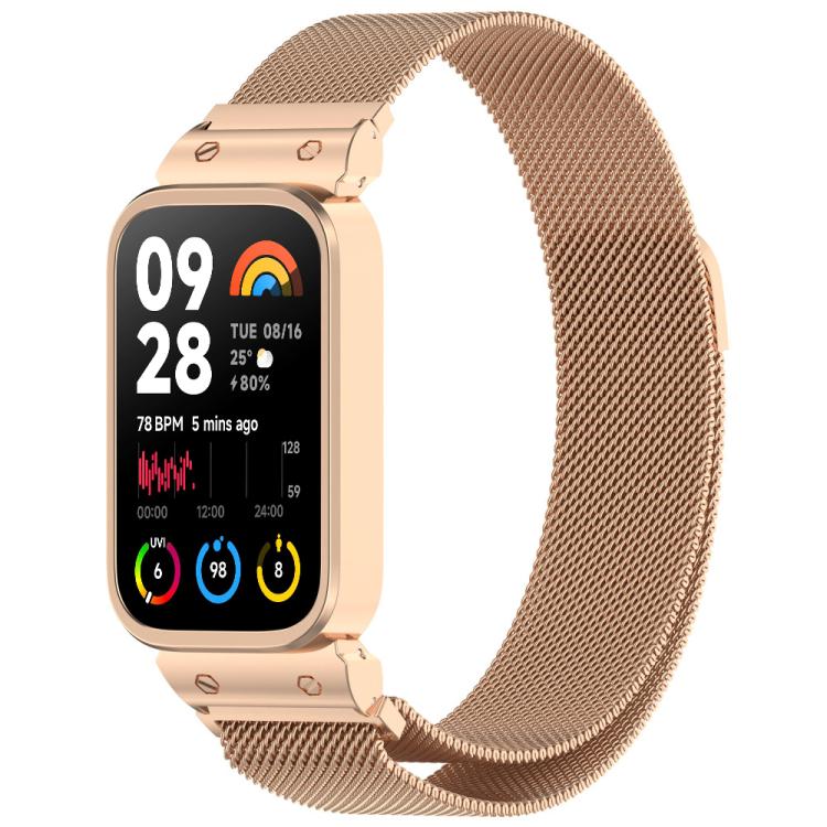 xDfind Watch Frame Integrated Milan Magnetic Metal Watch Band, For Xiaomi Smart Band 9 Pro / 8 Pro