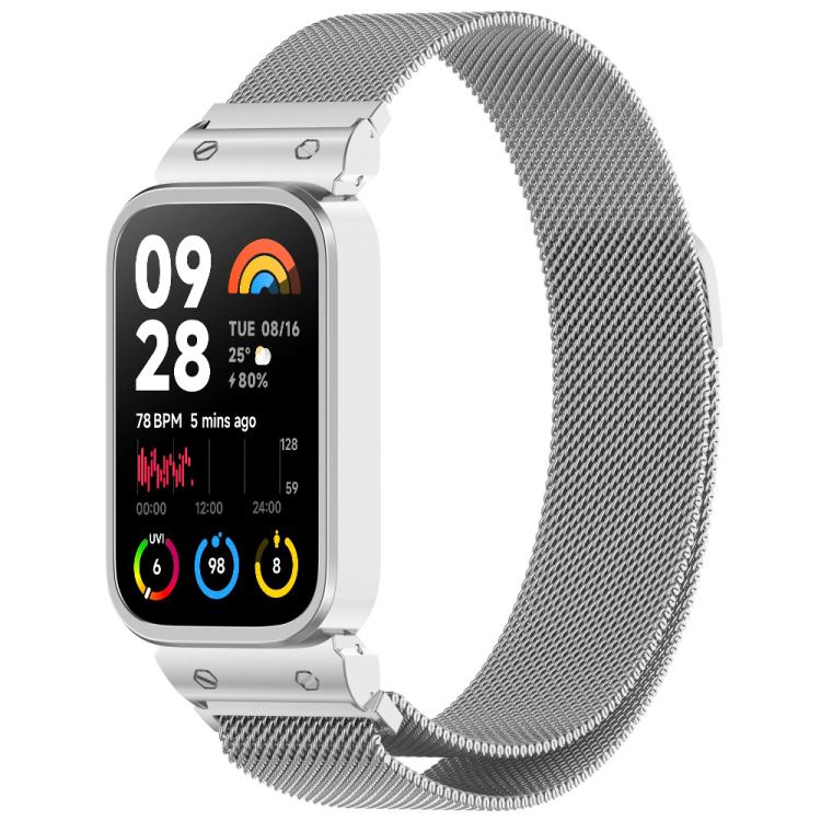xDfind Watch Frame Integrated Milan Magnetic Metal Watch Band, For Xiaomi Smart Band 9 Pro / 8 Pro