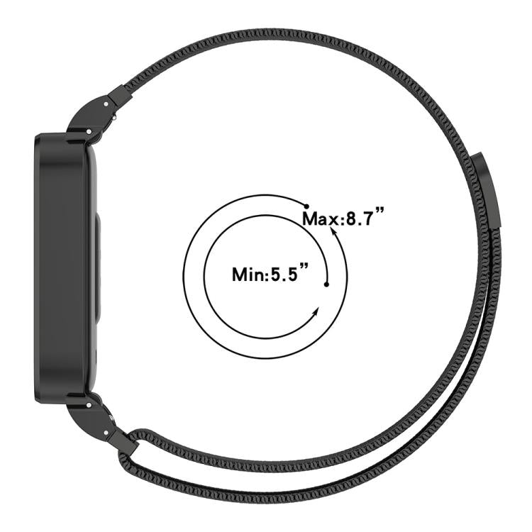 xDfind Watch Frame Integrated Milan Magnetic Metal Watch Band, For Redmi Band 2 / Xiaomi Smart Band 8 Active