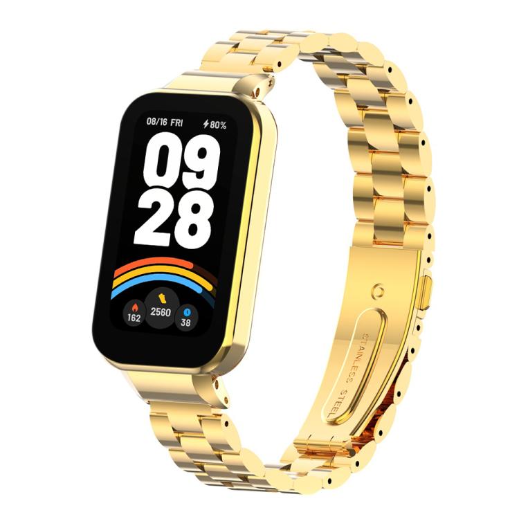 xDfind Watch Frame Integrated Three Beads Metal Watch Band, For Redmi Band 3 / Xiaomi Smart Band 9 Active