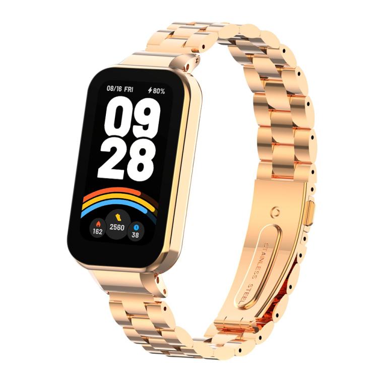 xDfind Watch Frame Integrated Three Beads Metal Watch Band