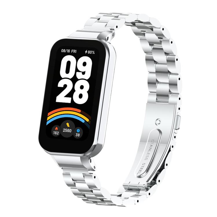 xDfind Watch Frame Integrated Three Beads Metal Watch Band, For Redmi Band 3 / Xiaomi Smart Band 9 Active