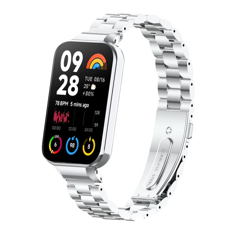 xDfind Watch Frame Integrated Three Beads Metal Watch Band, For Xiaomi Mi Band 8 Pro