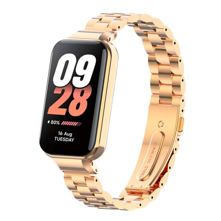 xDfind Watch Frame Integrated Three Beads Metal Watch Band