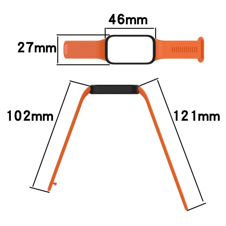 xDfind Soft Silicone Integrated Watch Band, For Redmi Band 2 / Xiaomi Smart Band 8 Active