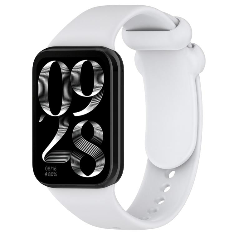 xDfind Solid Color Black Buckle Silicone Watch Band, For Redmi Watch 6 / Watch 5 / Watch 4