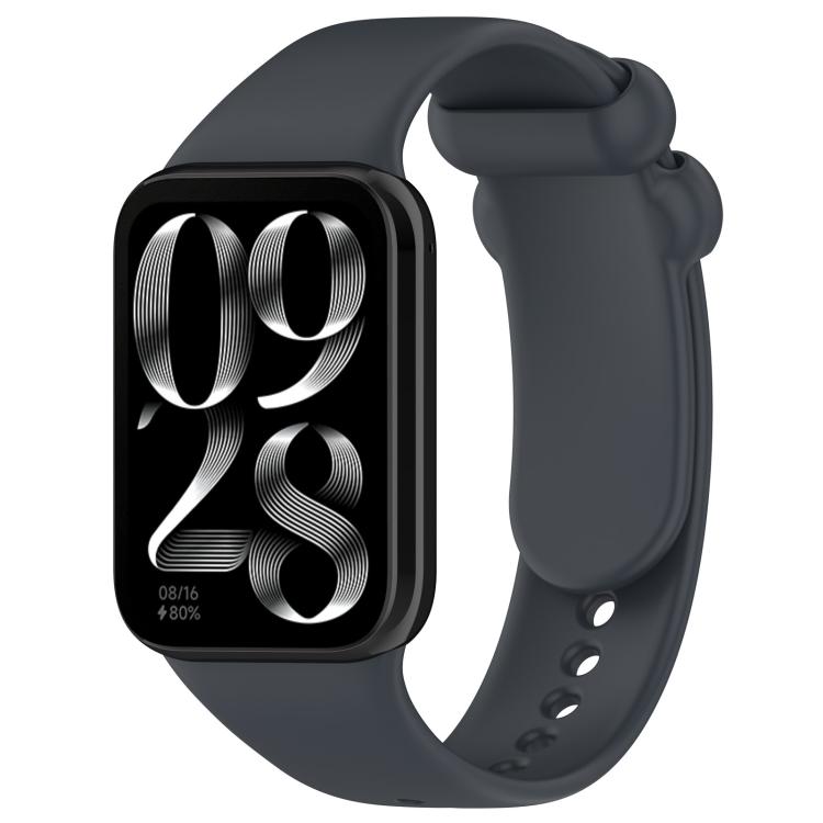 xDfind Solid Color Black Buckle Silicone Watch Band, For Xiaomi Band 9 Pro/8 Pro/Redmi Watch 5/4