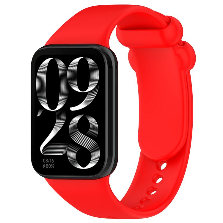 xDfind Solid Color Black Buckle Silicone Watch Band, For Xiaomi Band 9 Pro/8 Pro/Redmi Watch 5/4