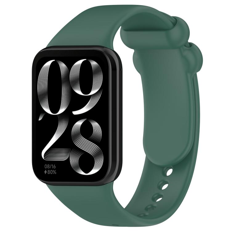 xDfind Solid Color Black Buckle Silicone Watch Band, For Xiaomi Band 9 Pro/8 Pro/Redmi Watch 5/4