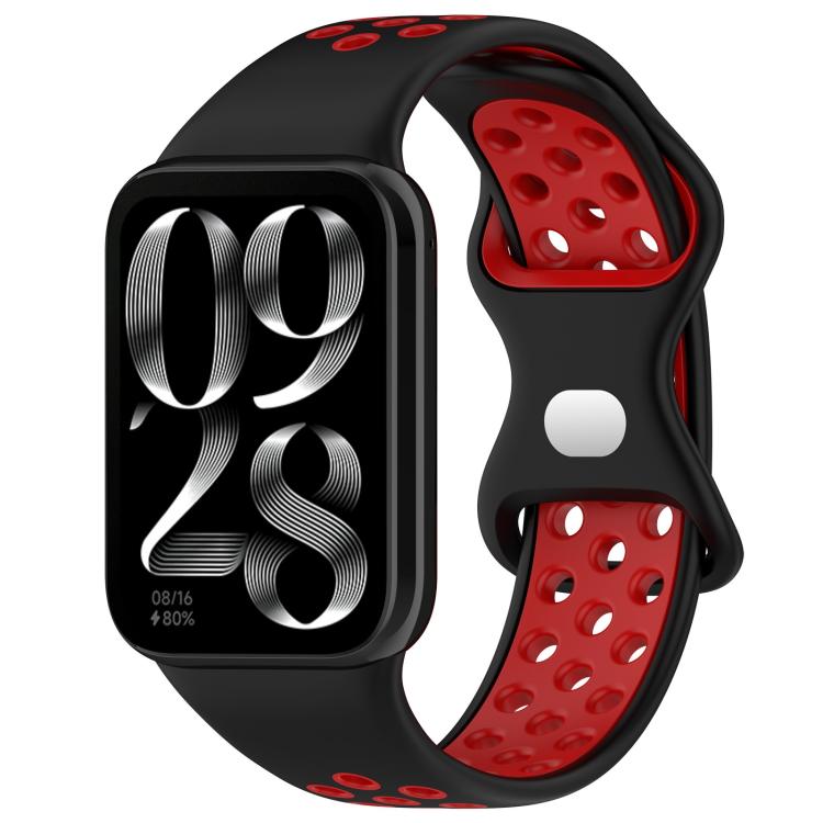 xDfind Dual Color Butterfly Buckle Silicone Watch Band