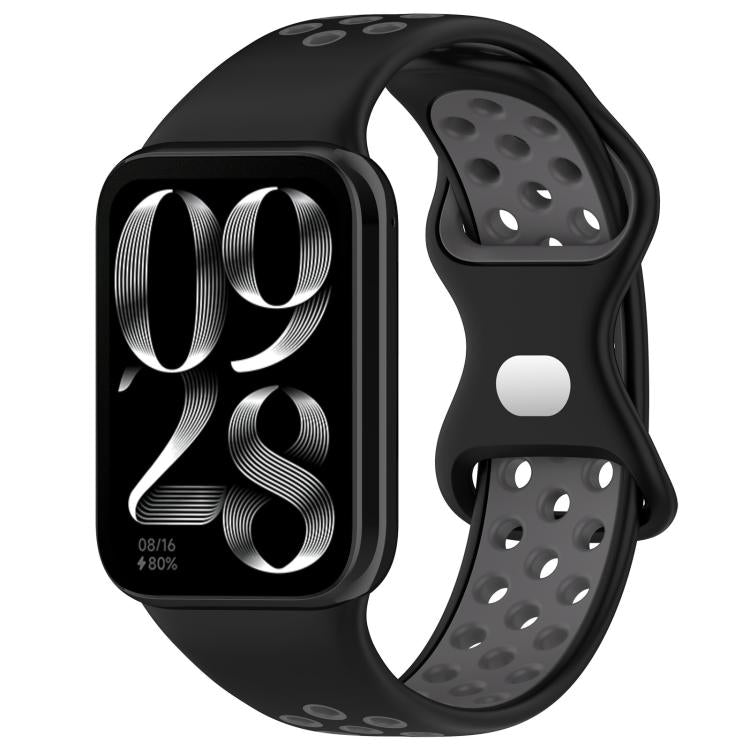 xDfind Dual Color Butterfly Buckle Silicone Watch Band