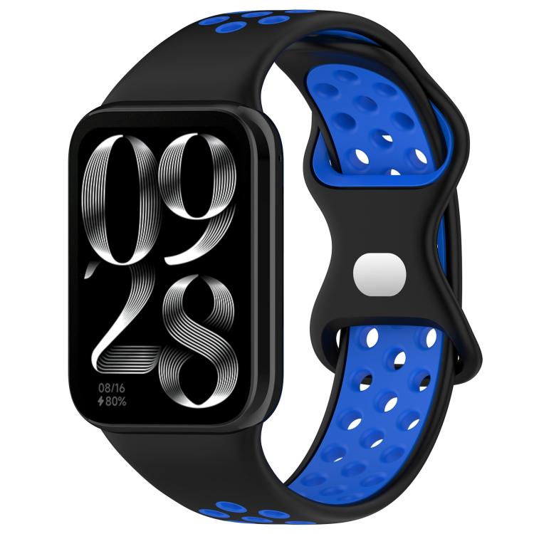xDfind Dual Color Butterfly Buckle Silicone Watch Band