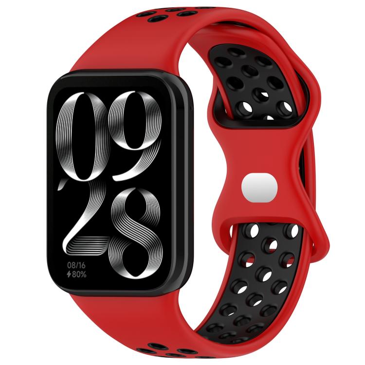 xDfind Dual Color Butterfly Buckle Silicone Watch Band