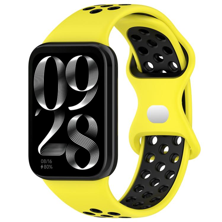 xDfind Dual Color Butterfly Buckle Silicone Watch Band