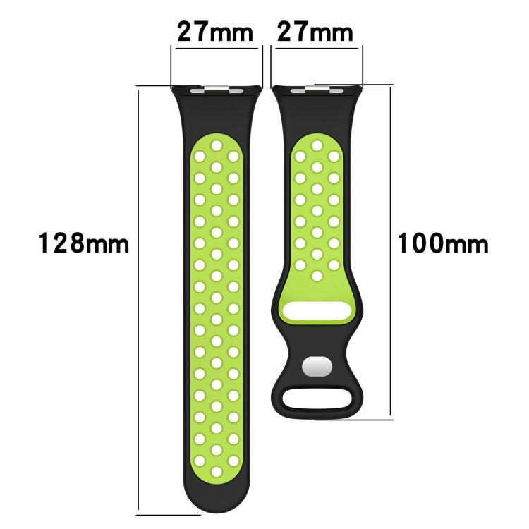 xDfind Dual Color Butterfly Buckle Silicone Watch Band, For Xiaomi Band 10 Pro/9 Pro/Redmi Watch 6/5/4