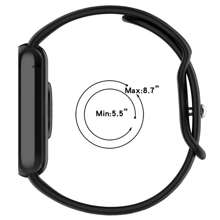 xDfind Dual Color Butterfly Buckle Silicone Watch Band, For Xiaomi Band 10 Pro/9 Pro/Redmi Watch 6/5/4
