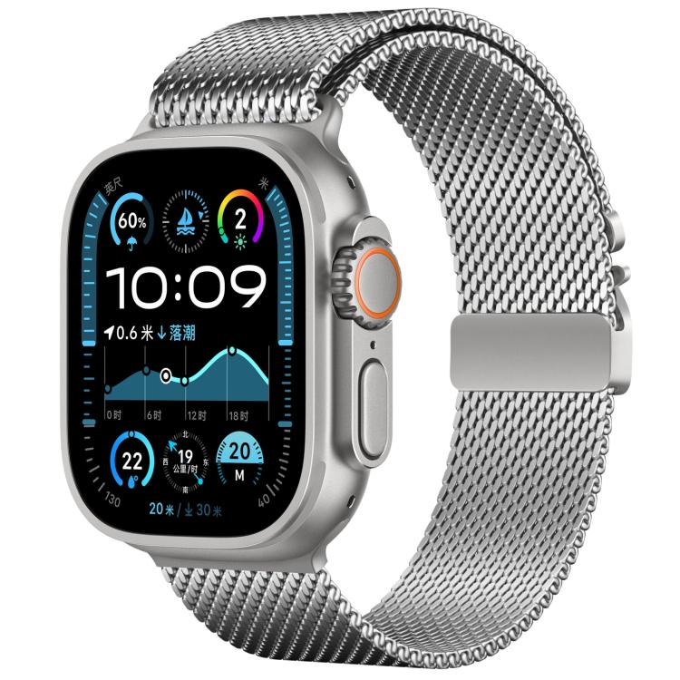 xDfind Umbrella Buckle Fine Mesh Milanese Stainless Steel Watch Band