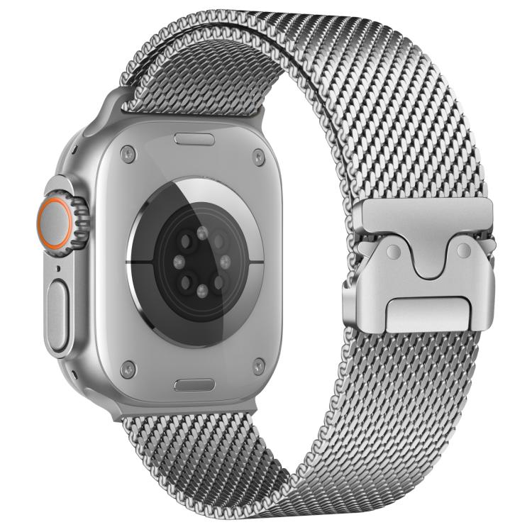 xDfind Umbrella Buckle Fine Mesh Milanese Stainless Steel Watch Band, For Apple Watch 42mm / 41mm / 40mm / 38mm Fine Mesh