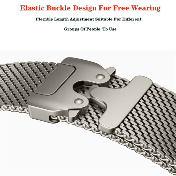 xDfind Umbrella Buckle Fine Mesh Milanese Stainless Steel Watch Band