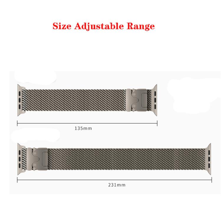 xDfind Umbrella Buckle Fine Mesh Milanese Stainless Steel Watch Band, For Apple Watch 42mm / 41mm / 40mm / 38mm Fine Mesh