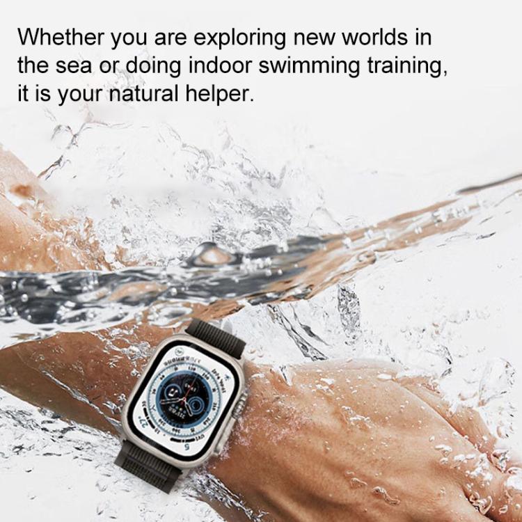 xDfind Dual-Section Loop Nylon Watch Band, For Apple Watch 46mm / 49mm / 45mm / 44mm