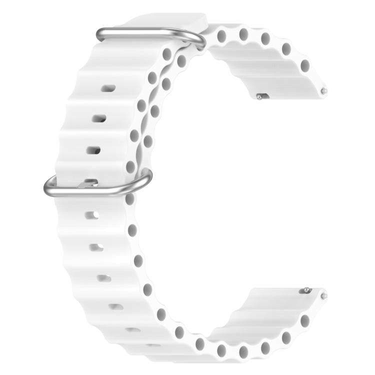 xDfind Ocean Style Silicone Solid Color Watch Band, 22mm