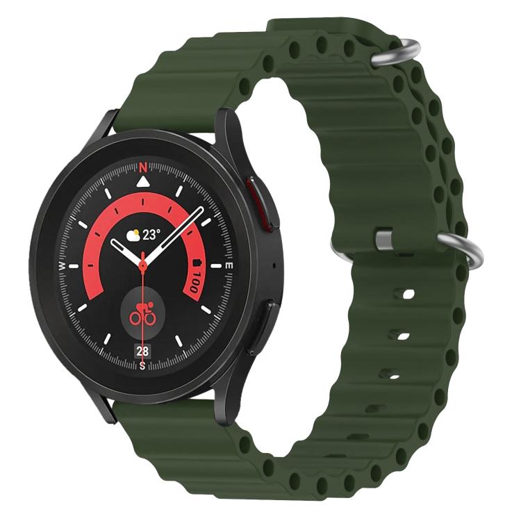 xDfind Ocean Style Silicone Solid Color Watch Band, 22mm