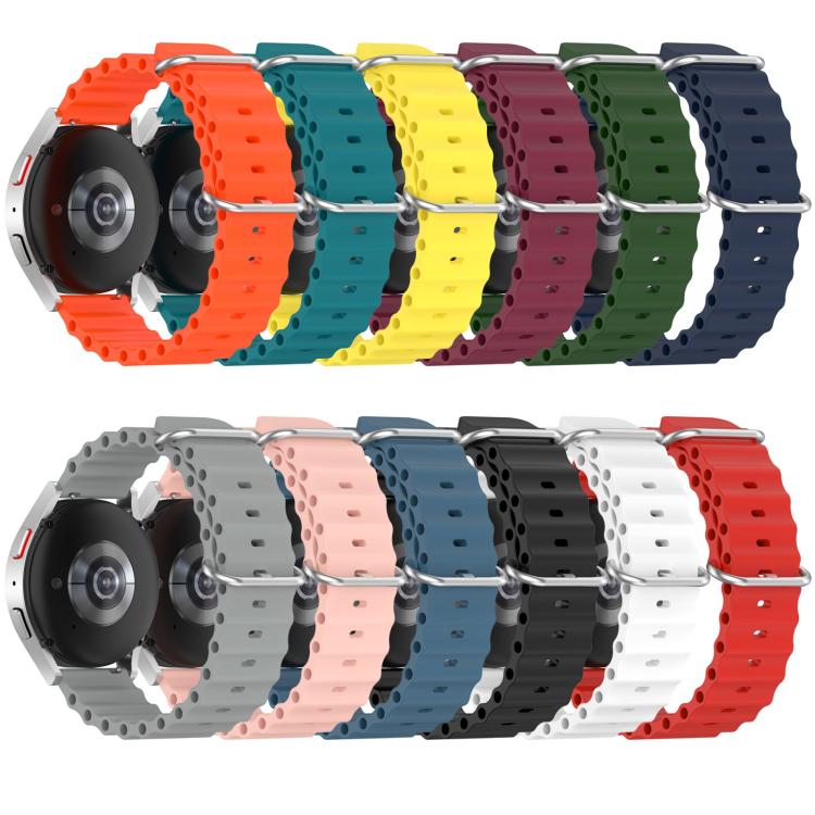 xDfind Ocean Style Silicone Solid Color Watch Band, 20mm