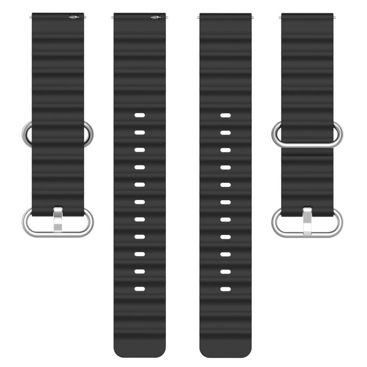 xDfind Ocean Style Silicone Solid Color Watch Band, 20mm