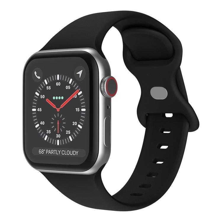 xDfind Butterfly Buckle Silicone Watch Band, For Apple Watch 46mm / 49mm / 45mm / 44mm