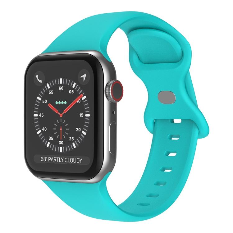 xDfind Butterfly Buckle Silicone Watch Band, For Apple Watch 46mm / 49mm / 45mm / 44mm