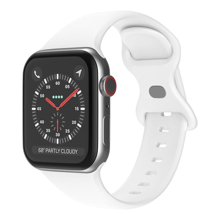 xDfind Butterfly Buckle Silicone Watch Band, For Apple Watch 42mm / 41mm / 40mm / 38mm