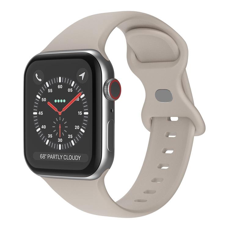 xDfind Butterfly Buckle Silicone Watch Band, For Apple Watch 42mm / 41mm / 40mm / 38mm
