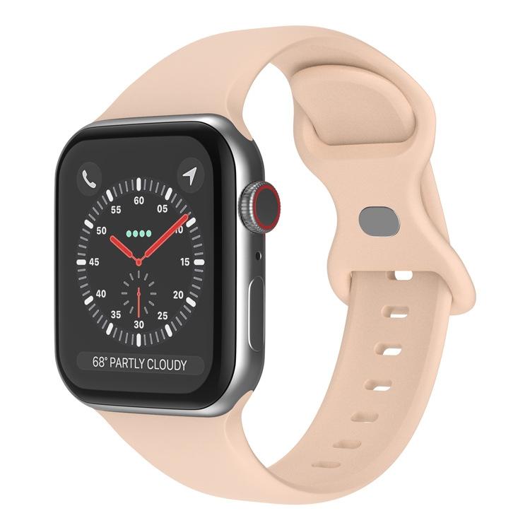 xDfind Butterfly Buckle Silicone Watch Band, For Apple Watch 42mm / 41mm / 40mm / 38mm