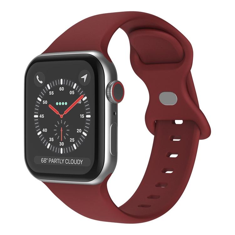 xDfind Butterfly Buckle Silicone Watch Band, For Apple Watch 42mm / 41mm / 40mm / 38mm
