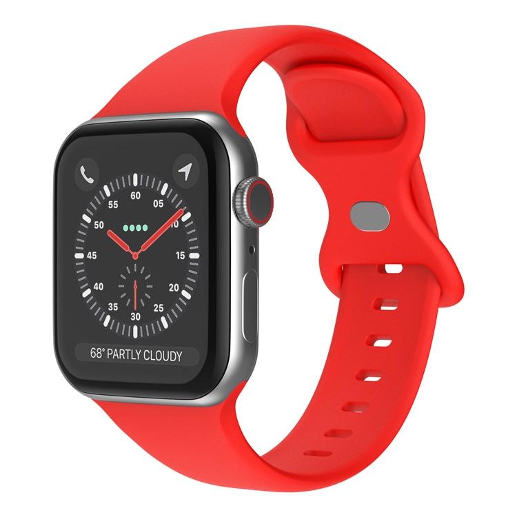 xDfind Butterfly Buckle Silicone Watch Band, For Apple Watch 42mm / 41mm / 40mm / 38mm
