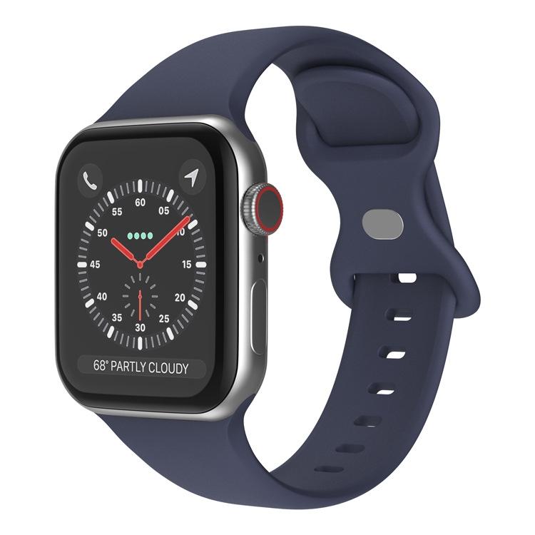 xDfind Butterfly Buckle Silicone Watch Band, For Apple Watch 42mm / 41mm / 40mm / 38mm