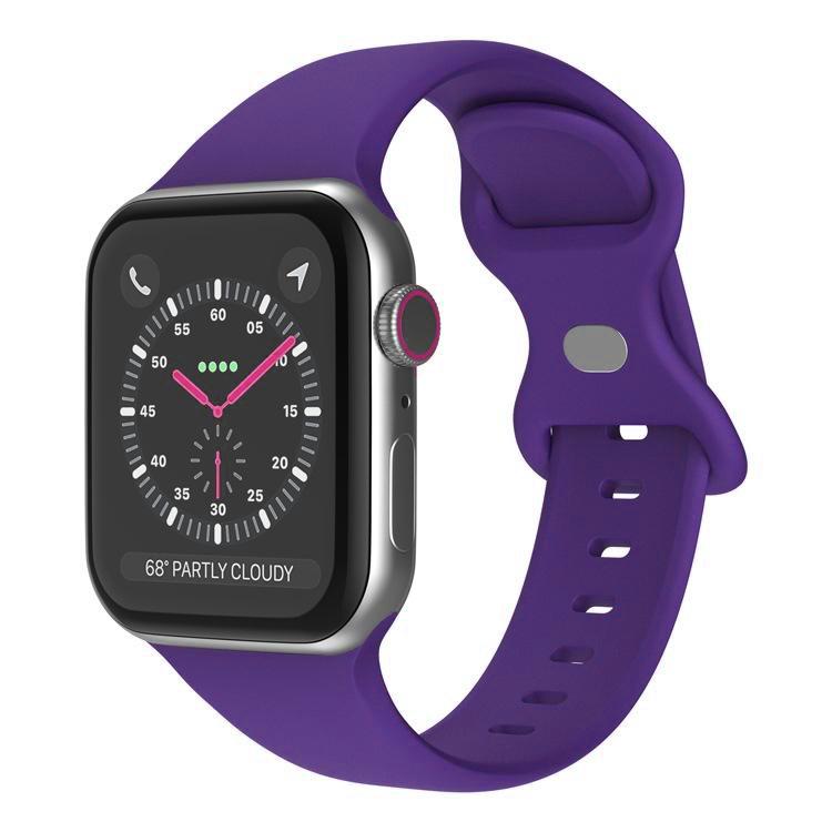 xDfind Butterfly Buckle Silicone Watch Band, For Apple Watch 42mm / 41mm / 40mm / 38mm
